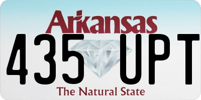 AR license plate 435UPT