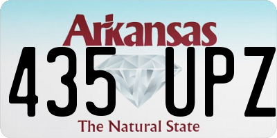AR license plate 435UPZ