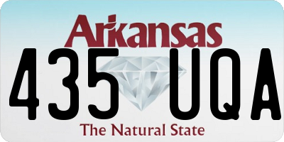 AR license plate 435UQA