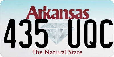 AR license plate 435UQC