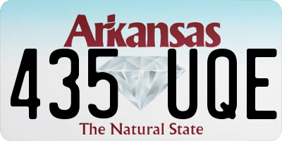 AR license plate 435UQE