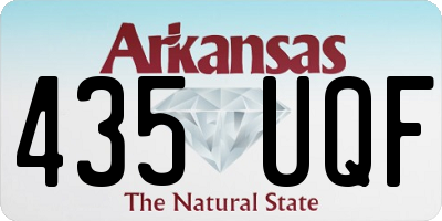 AR license plate 435UQF