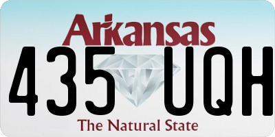 AR license plate 435UQH