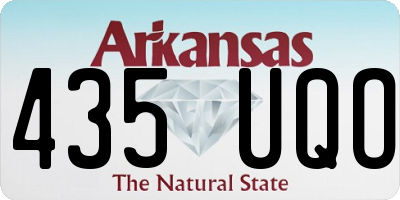 AR license plate 435UQO