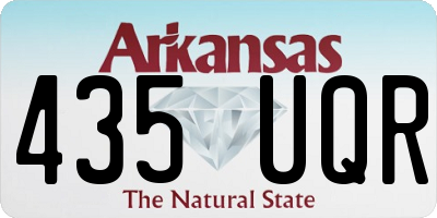 AR license plate 435UQR