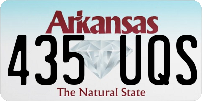 AR license plate 435UQS