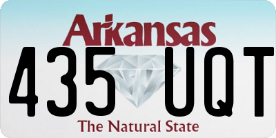 AR license plate 435UQT