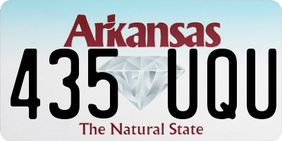 AR license plate 435UQU
