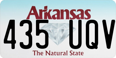 AR license plate 435UQV