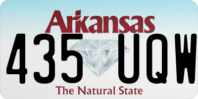 AR license plate 435UQW