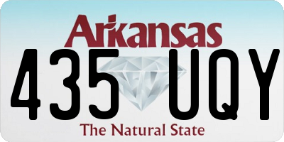 AR license plate 435UQY