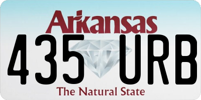 AR license plate 435URB