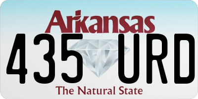 AR license plate 435URD