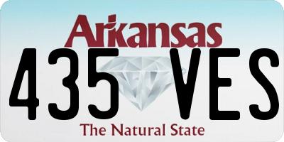 AR license plate 435VES