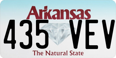 AR license plate 435VEV
