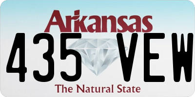 AR license plate 435VEW