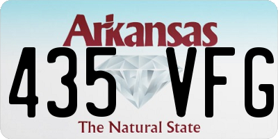 AR license plate 435VFG