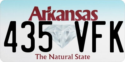 AR license plate 435VFK