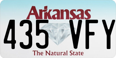 AR license plate 435VFY