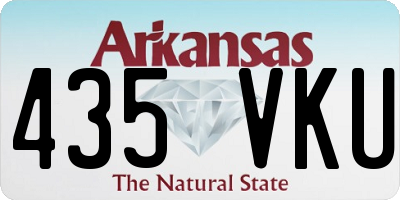 AR license plate 435VKU