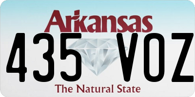 AR license plate 435VOZ