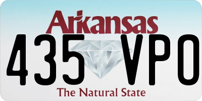 AR license plate 435VPO