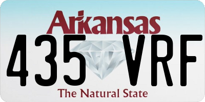 AR license plate 435VRF