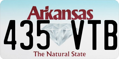 AR license plate 435VTB