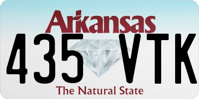 AR license plate 435VTK