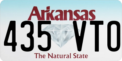 AR license plate 435VTO