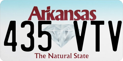 AR license plate 435VTV