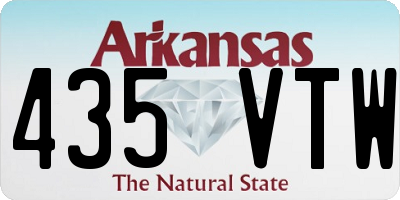 AR license plate 435VTW