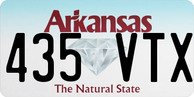 AR license plate 435VTX