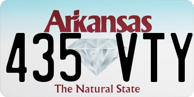 AR license plate 435VTY