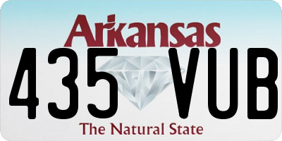AR license plate 435VUB