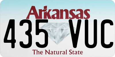 AR license plate 435VUC