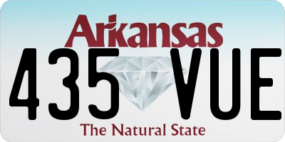 AR license plate 435VUE