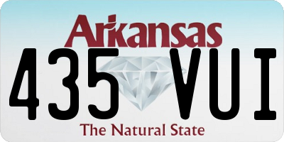 AR license plate 435VUI