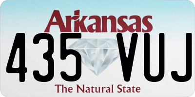 AR license plate 435VUJ