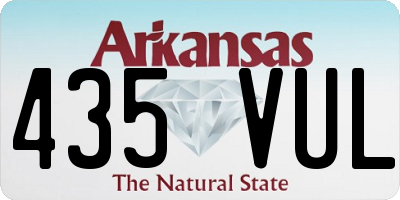 AR license plate 435VUL