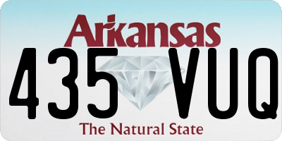 AR license plate 435VUQ
