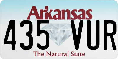 AR license plate 435VUR