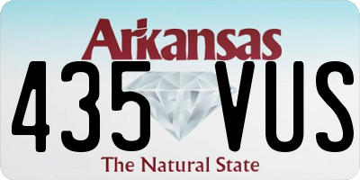 AR license plate 435VUS