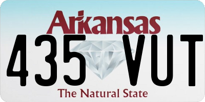 AR license plate 435VUT