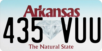 AR license plate 435VUU