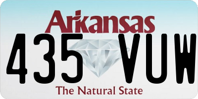 AR license plate 435VUW