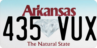 AR license plate 435VUX