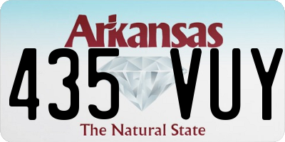 AR license plate 435VUY