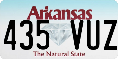 AR license plate 435VUZ