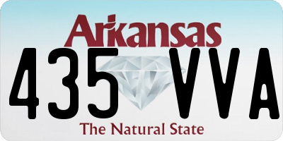 AR license plate 435VVA